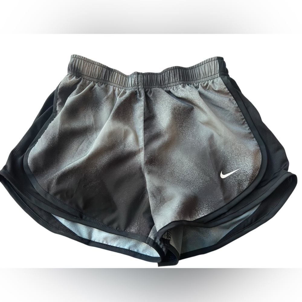 Nike Women's Black and Charcoal Athletic Running Shorts